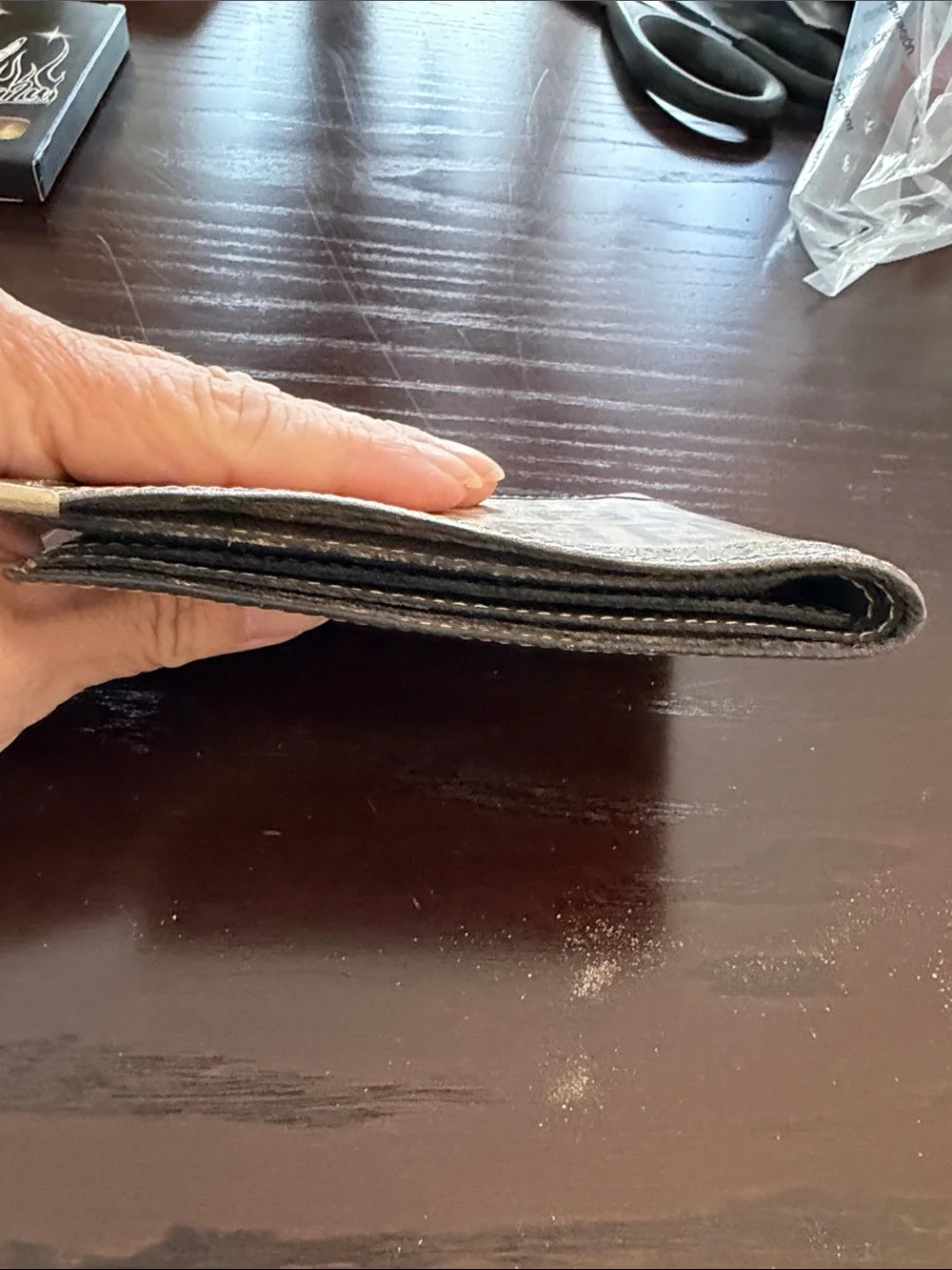 FENDI Brown Monogram Canvas Wallet - Slim Bi-Fold